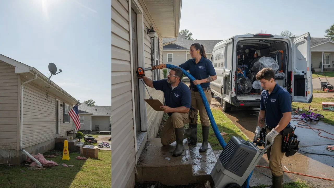 Ceiling Water Damage Restoration in Deerfield, VA near me